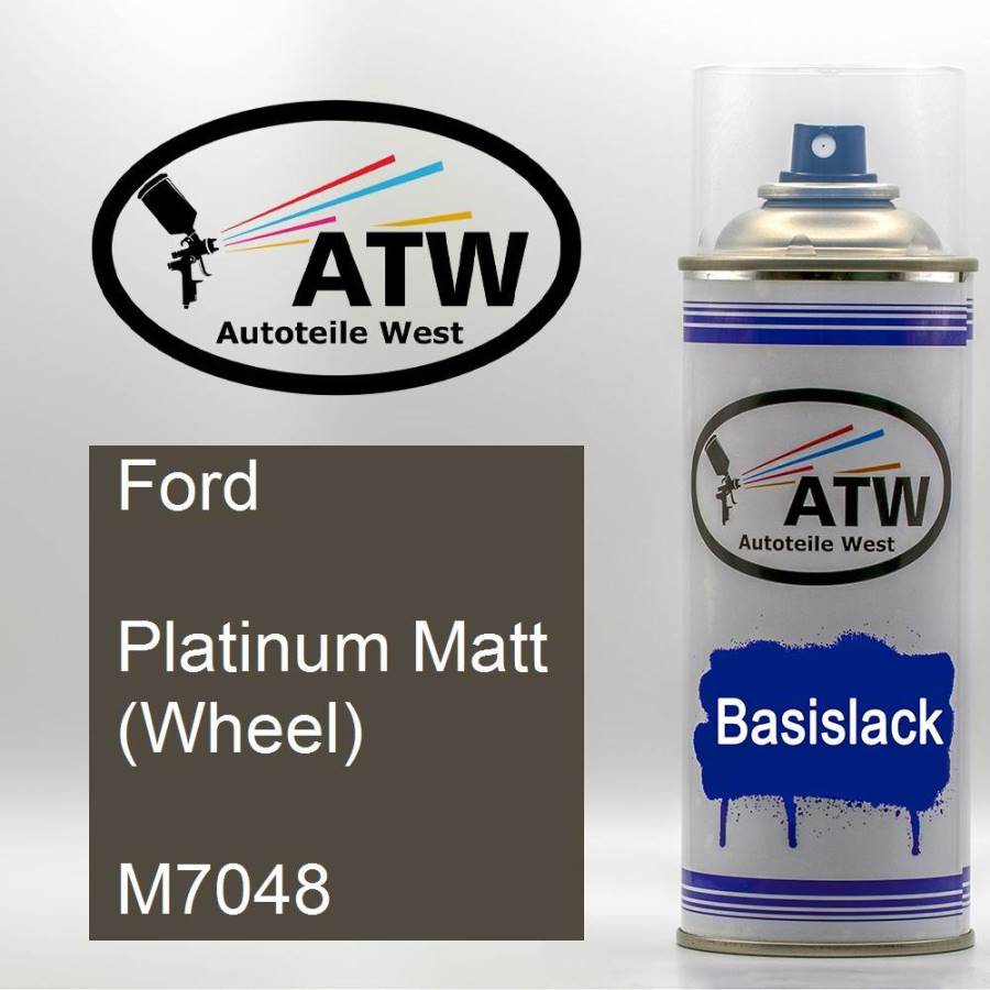 Ford, Platinum Matt (Wheel), M7048: 400ml Sprühdose, von ATW Autoteile West.
